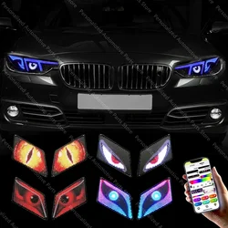 Eye Kask motocyklowy LED Torby LOY LED Rycerz Plecak rowerowy Niestandardowy ekran 5V Bluetooth APP Control Lampka nocna na rowerze DIY