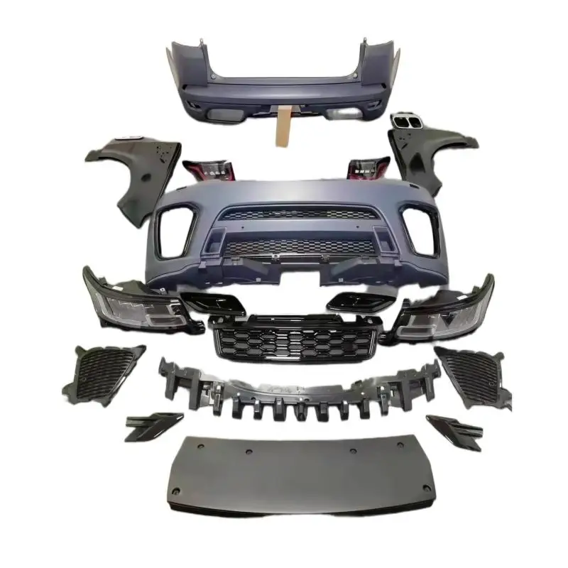 L494 Old to New Body Kit Upgrade Front Rear Bumper Fenders Grille Headlights Tailgate for RR Sport 14-17 3