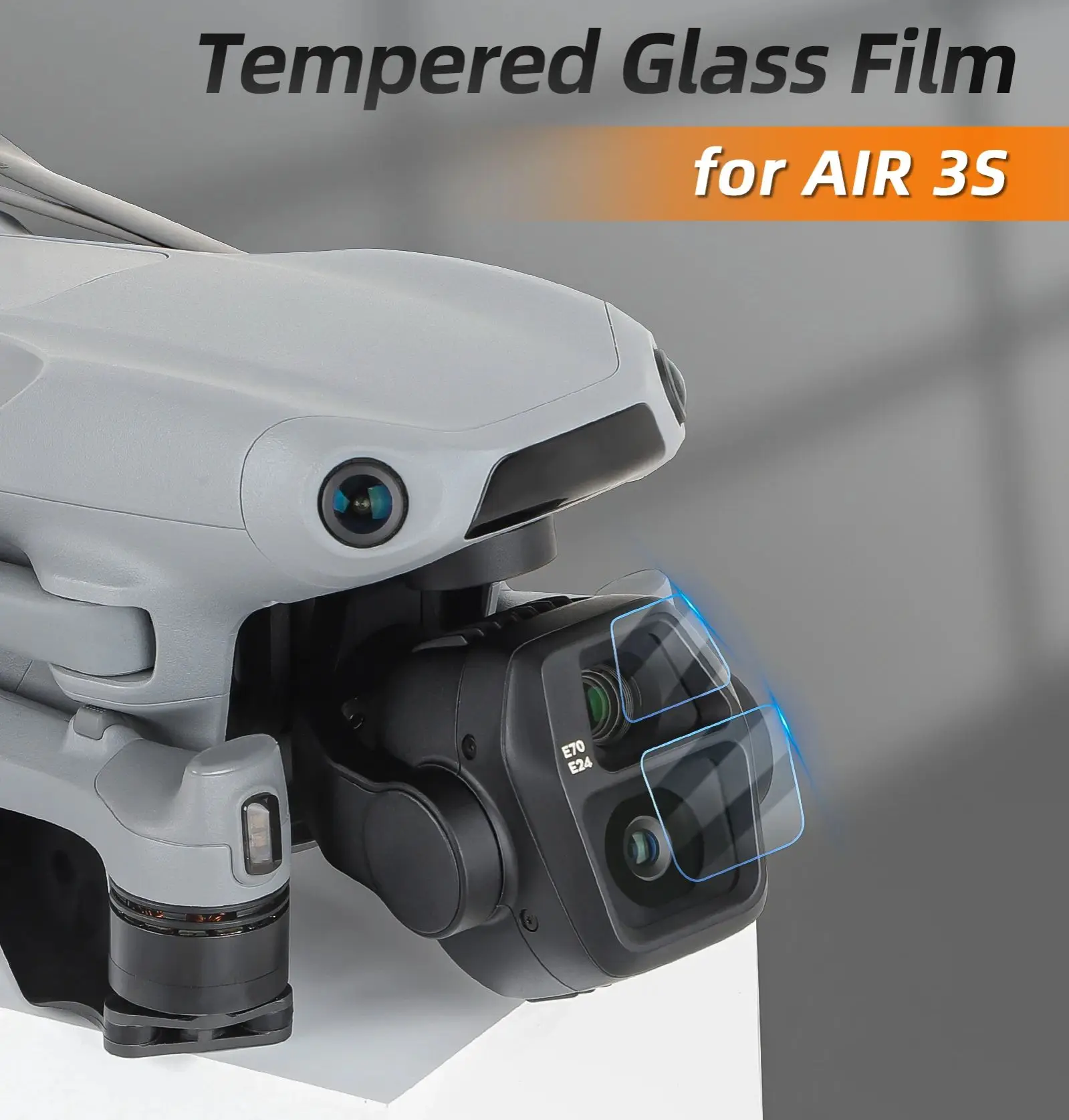 For Air 3S Lens Tempered Film HD Tempered Glass Screen Protector Film Lens Protector For DJI Air 3S Drone Accessories