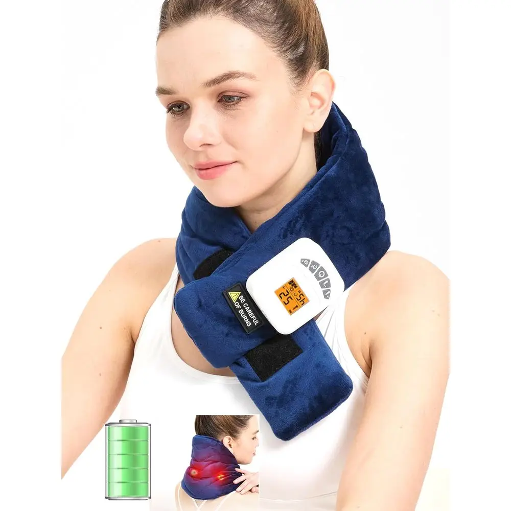 

Двухфункциональная грелка-массажер, 104 ℉ -140 ℉ Аккумулятор 5000 мАч, портативный, для снятия боли в шее, подходит для мужчин и женщин, I