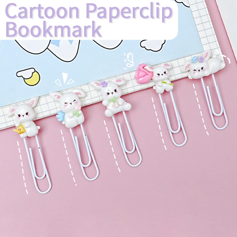 

Cute cartoon paper clip bookmark student clip test paper clip file color paper clip