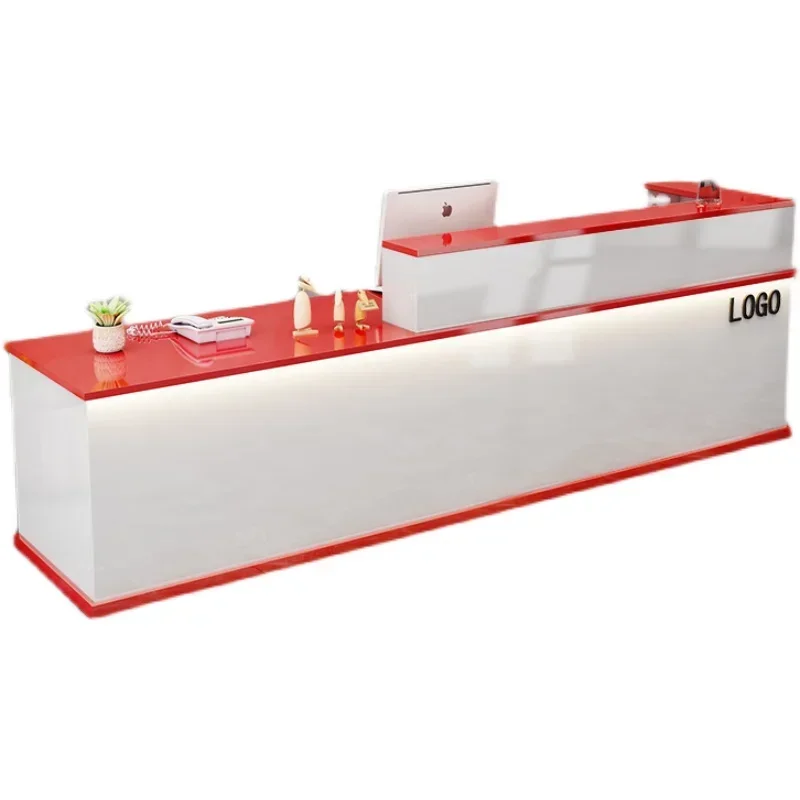 

Bar Luxury Counter Reception Desk Shop Stand Beauty Salon Conference Reception Desk Information Modern Recepcja Store Furniture