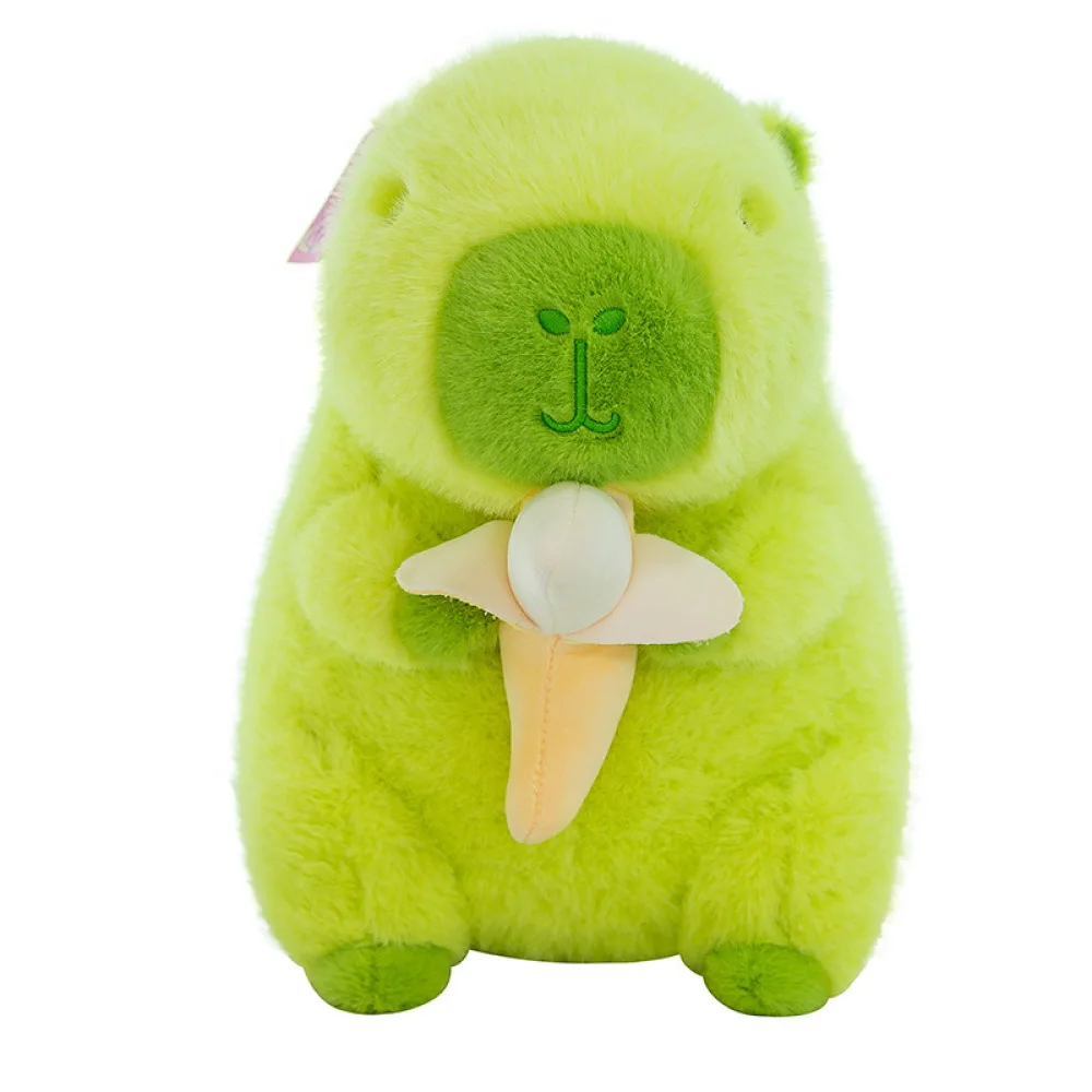 Plush Toy Green Banana Capybara Not Anxious Kapibala Doll Transformed into Doll Children's Gift