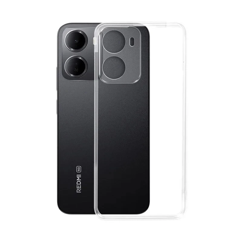 

Ultra Thin Transparent Phone Case for Redmi 15A R70 R70m Redmi15A RedmiR70m 5G Lens Protect Soft Clear TPU Shockproof Back Cover