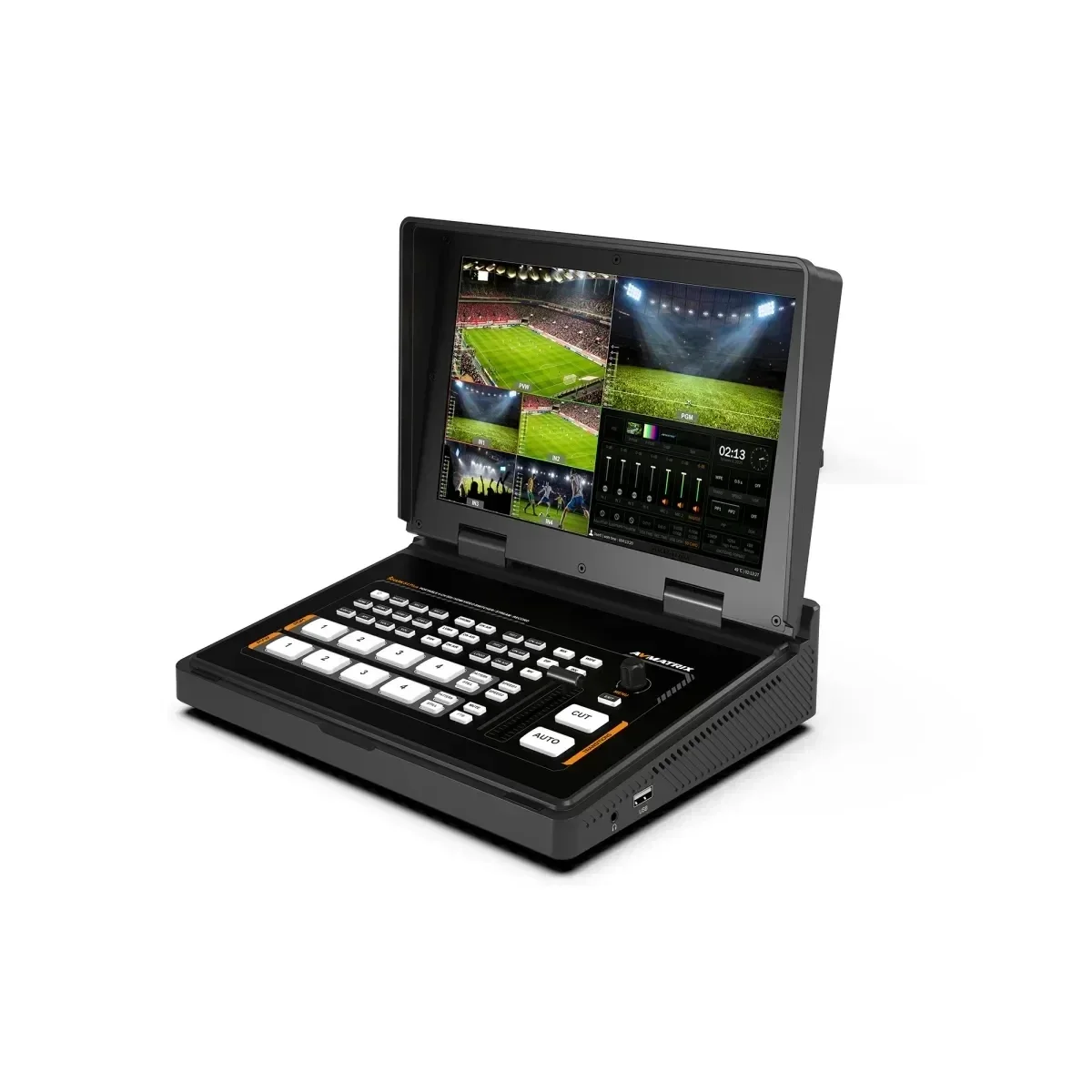 2026 4-CH SDI Streaming Video Switcher Shark S4/S4 Plus Shark H4/H4 Plus Compatible 10.1 Inch FHD Portable USB TV Metal