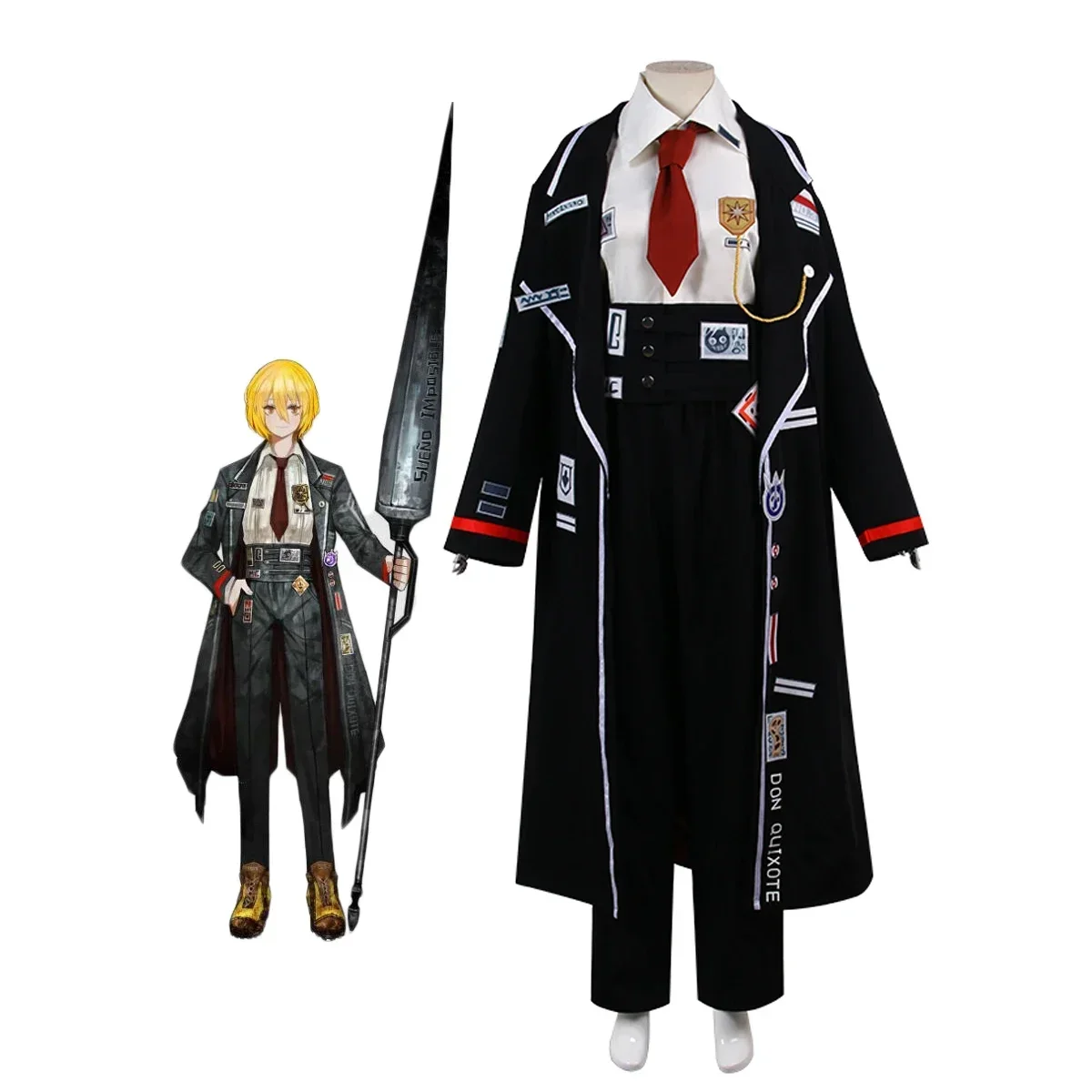 

Limbus Company Don Quixote Cosplay Costume Full Set Custom Made for Unisex