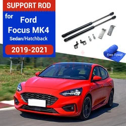 Cubierta de capó de coche, barras de puntal de elevación de Gas, resorte de soporte, accesorios de varilla hidráulica para Ford Focus Focus4 MK4 2018-2024