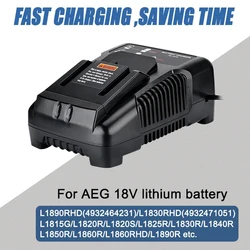 For RIDGID AEG Li-ion Battery 2A Fast Charger For AEG 14.4V 18V Serise Electric Drill Screwdriver Tool Battery Charging