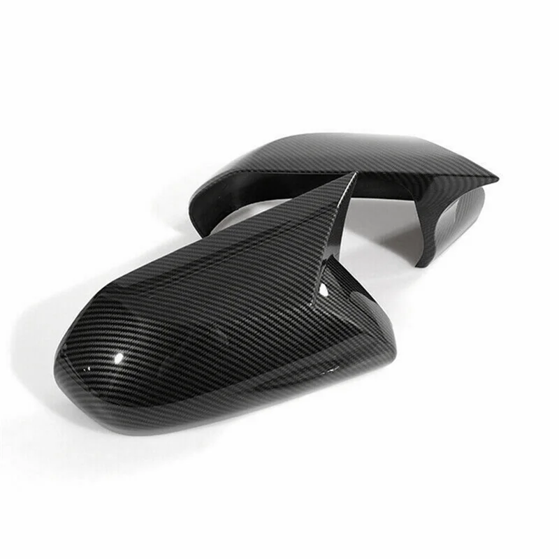 

Ox Horn Side Door Rearview Mirror Cover Trim Shells Cap Car Accessories Carbon Fiber Color For Toyota Camry 2018-2023