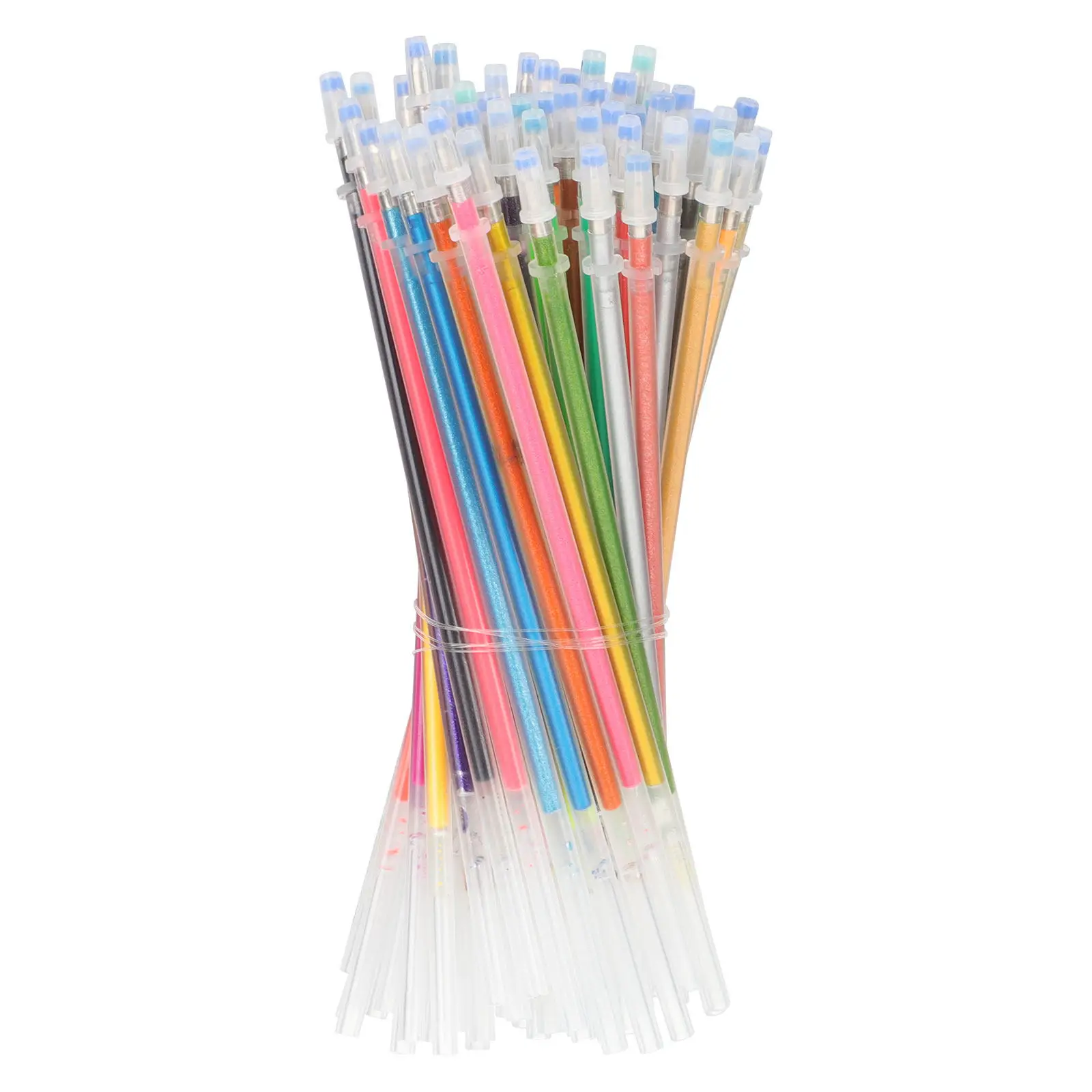 

72Pcs Colorful Gel Pen Refills Premium Neutral Pen Refill Kit Leak-Proof Strong Plastic Refills for Study Drawing Portable