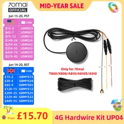 70mai 4G Hardwire Kit UP04 for 70mai T800 A810S A810 A510 X800 X200 4G LTE Module Remote Control Live Streaming 70mai UP04