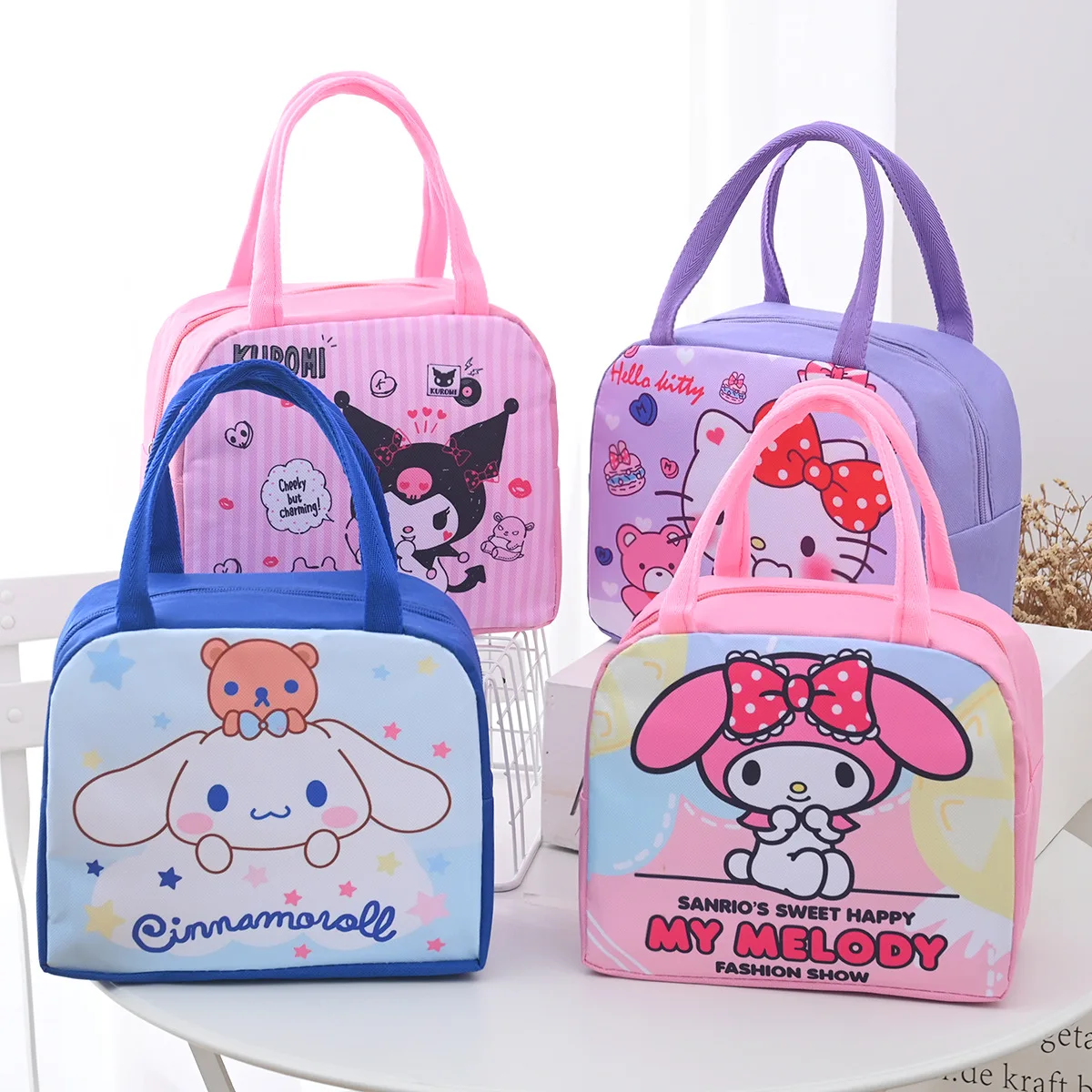 

Cute Cartoon Student Thermal Insulation Lunch Box Bag Children's Handheld