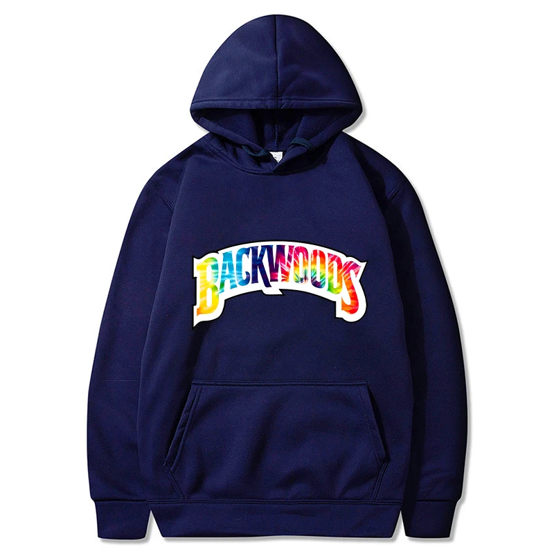 Rainbow Backwoods Hoodies Men Fashion Letter Graphic Printed Sweatshirts Women Casual Cool Harajuku Streetwear Hooded Pullovers