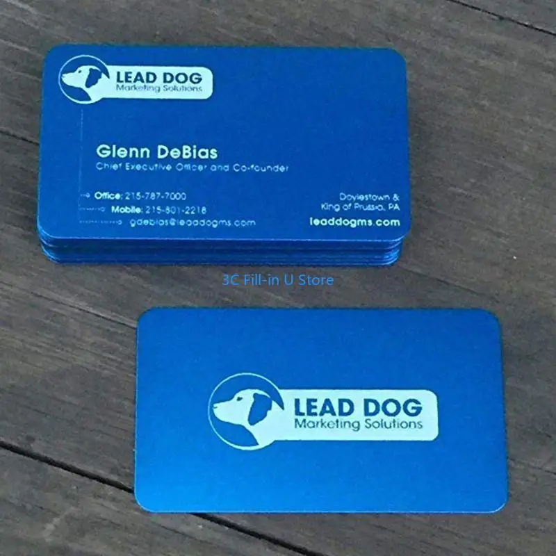 G8TA علامة النقش بطاقات اسم زيارة الأعمال علامات الألومنيوم الفارغة لمتجر 100 قطعة #3