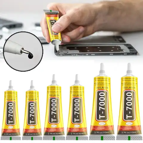 Bilashmart T7000 Glue Black Adhesives Phone Glue For DIY Screen Repair Sticky Glue For Tablet PC Repair Screen Glass Frame Glue 15/50/110ml