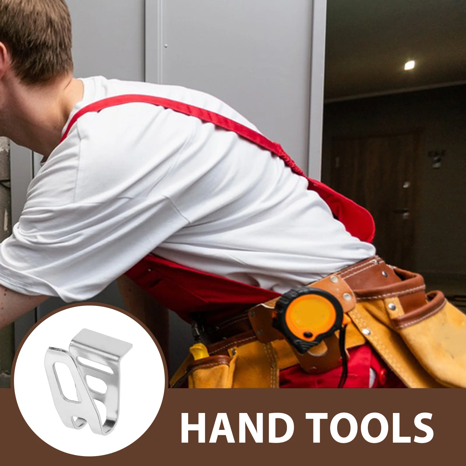 

2Pcs Belt Clip for Drill Driver Stainless Tool Hook Clip Heavy Duty Tape Measure Holder for Belt Tool Storage and