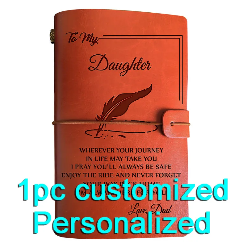 

Engraved Leather journal personalized graduation gifts for BJ061 Customized Notebook A5 Dropshipping Supplier US Store Diary