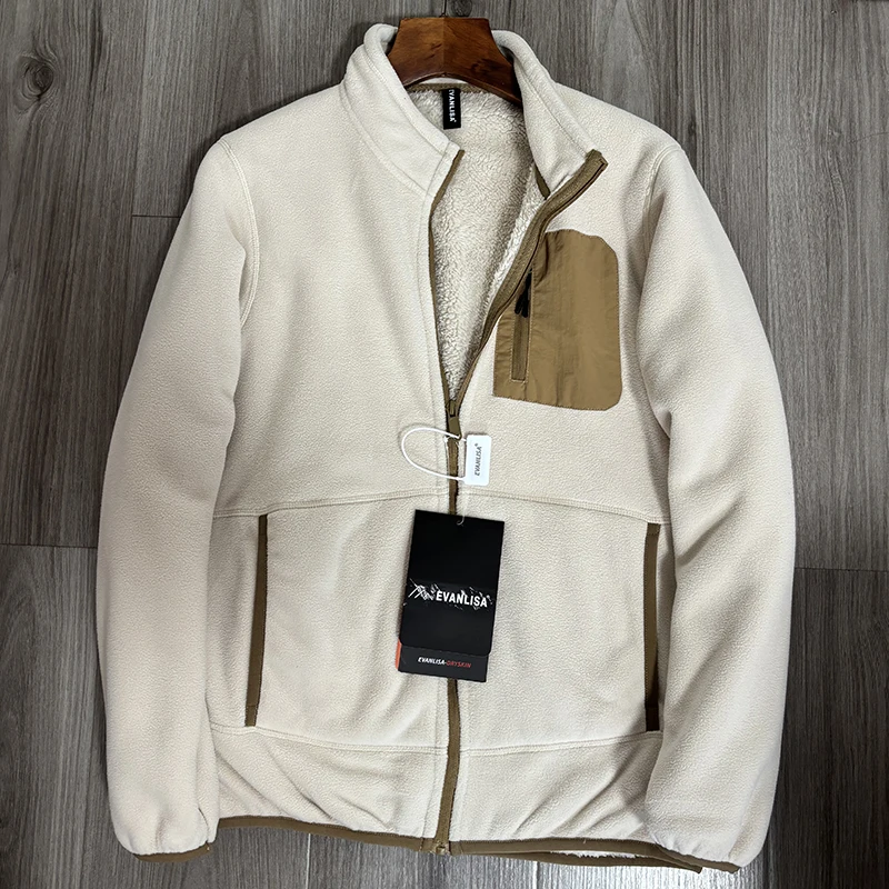 

Уличный ветрозащитный двусторонний легкий повседневный джерт с воротником-стойкой для мужчин, осенне-зимний универсальный мужской джерт