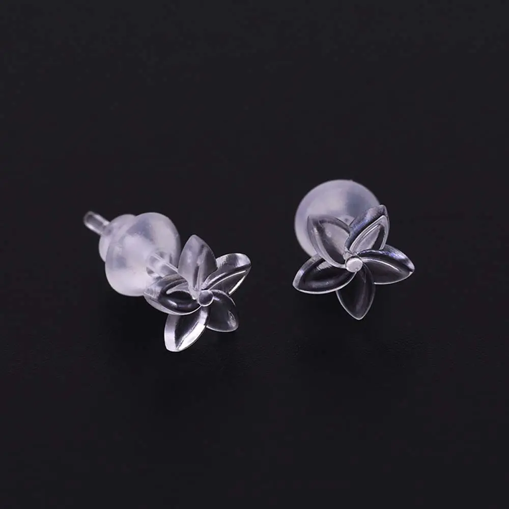 Ear Pins Ear Stick Transparent Plastic Earrings Female Stud Earrings Korean Style Earrings Mini Earring Invisible Resin Earring