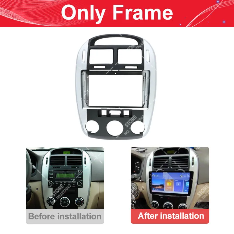 For Kia Cerato Foret 2005-2012 9 inch MC/AC Car Radio Android Stereo Audio Screen Multimedia Video Player Cables Harness Frame.
