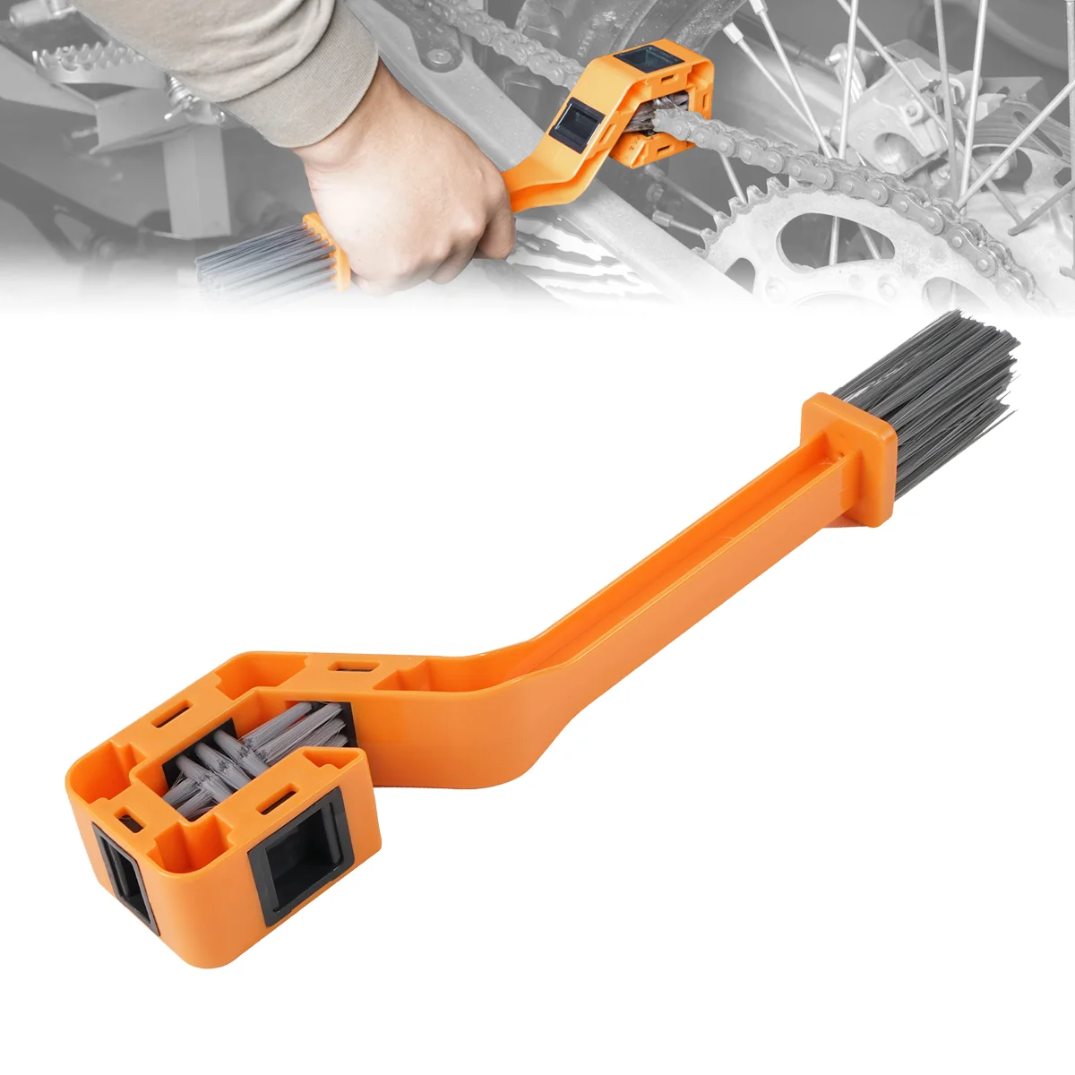 

Universal Chain Cleaning Brush Gear Wash Scrubber Tool For 2025 2024 KTM EXC EXCF TPI SX SXF Husqvarna TE FE GasGas EC Beta RR