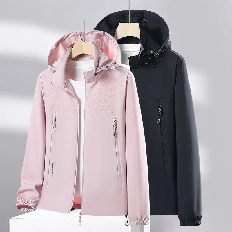 

2026 Summer New Couple Lightweight Outdoor UV Protection Clothing Women's Breathable Cool Feeling Hat Skin Clothes Cotton Ove...
