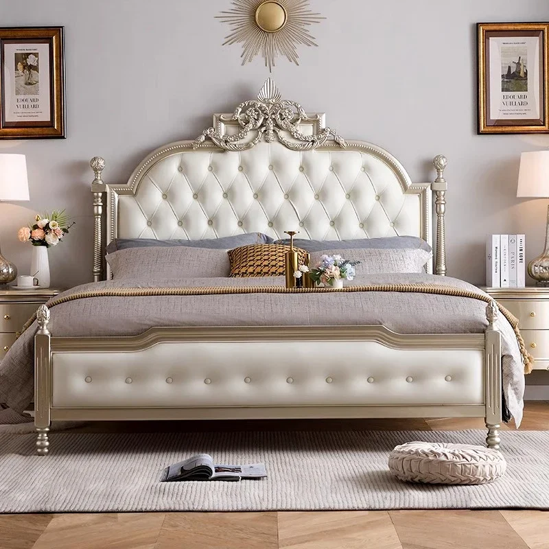 

Современная косметическая кровать для спальни, двуспальная кровать размера «queen-size», роскошный дизайн, кровать принцессы для сна, портативная мебель для дома Letti Matrimoniali