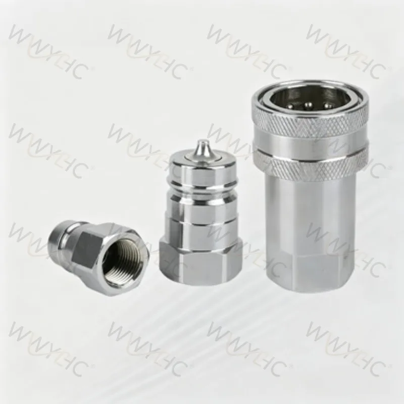 Male Female Hydraulic Quick Connect Plug Closed Type G3/8 1/2 3/4 Suitable for Industrial Hydraulic Equipment