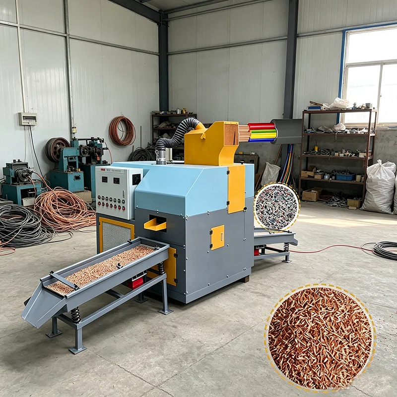 300kg/h Industrial Copper Wire Granulator Waste Cable Recycling Equipment High Separation Copper Separator