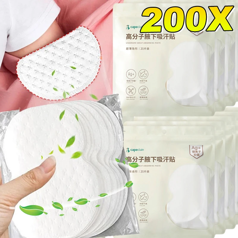 10/200 Stuks Onderarmkussentjes Jurk Kleding Transpiratie Deodorant Pads Oksel Zorg Zweet Absorberend Pad Deodorant Zachte Pads Groothandel