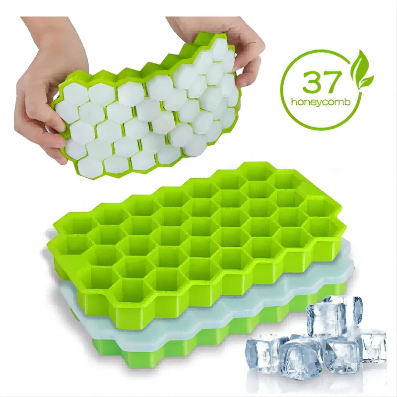 1pcs Honeycomb 37 Lattice Cube Tray Maker Without Lid DIY Ice Mold