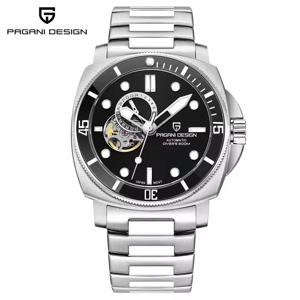 PAGANI DESIGN 2026 Origineel 43MM Heren Automatisch Mechanisch Horloge NH39 200M Waterdicht AR Saffierglas Horloges voor Heren ﻿