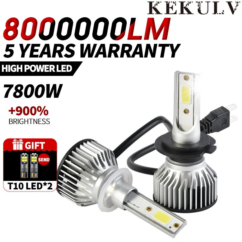 

Автомобильные фары H4 LED CANBUS LED H7 8000000LM H11 Лампа для автомобильных фар H1 9004 9005 9006 9007 9012 Турбо противотуманные фары 12 В 24 В