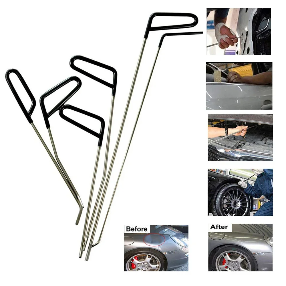 Car Dent Removal Tool Kit Auto Hail Repair Crowbar Hooks Push Rods Set Paintless Repair Tools for Body Disassembly image 2
