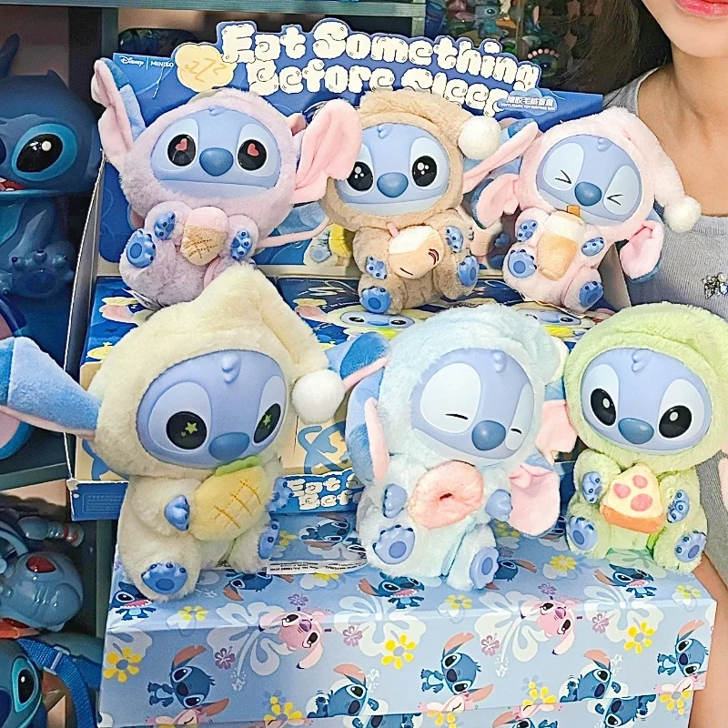 

Hot Lilo Stitch Eat Something Before Sleep Series Blind Box Cute Vinyl Doll High Quality Anime Bag Pendant Toy Ornaments Gifts