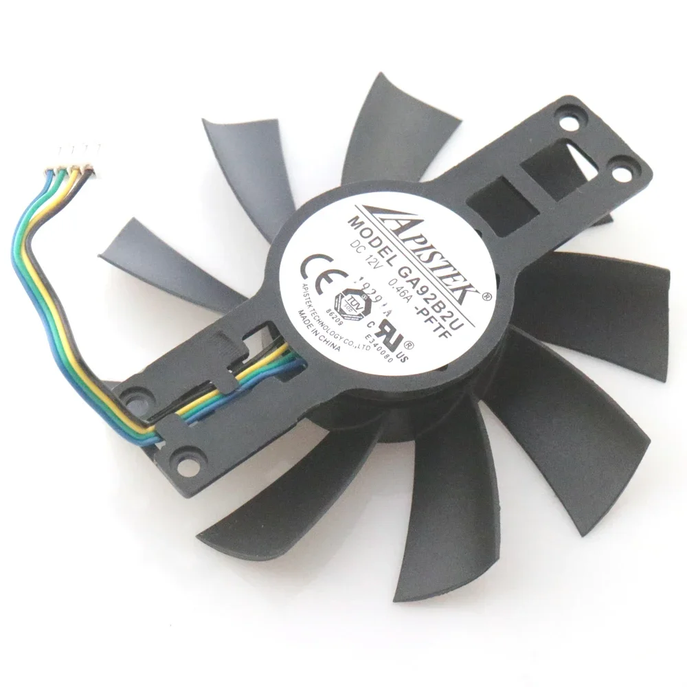 GA92B2U -PFTF 12V 0.46A 4Pin 88mm VGA Fan For Dataland RX580 2048SP RX570 RX560XT 4G X-Serial Graphics Card Cooler Cooling Fan