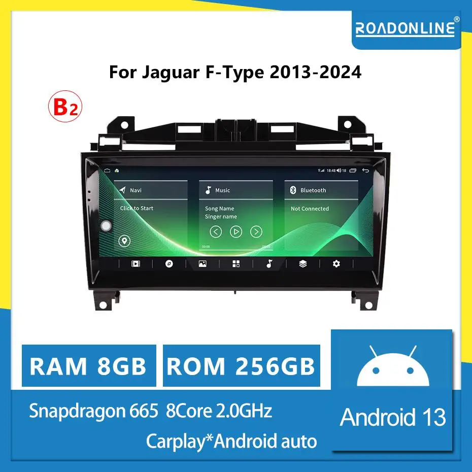 ジャガーFタイプ 10.25インチ Android15 カーナビ