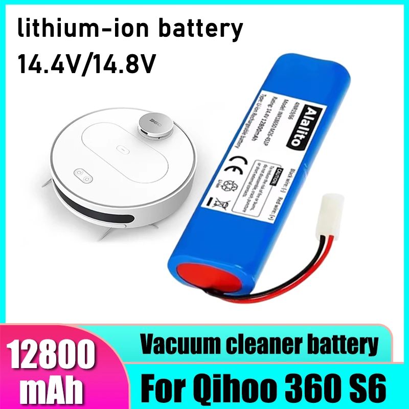 14.4V lithium-ion battery pack, for Qihoo 360 S6 robot vacuum cleaner battery replacement backup battery