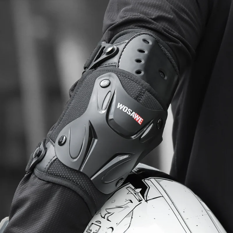 WOSAWE Outdoor Sports Hard-Shell Elbow Pads Anti-Impact Anti-Collision Protective Gear