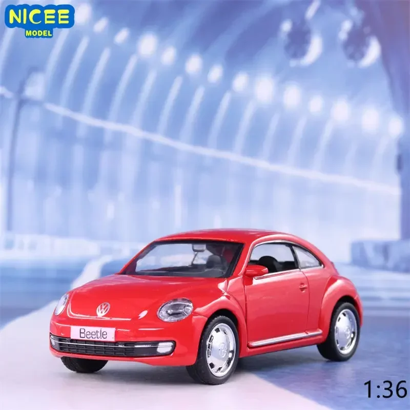 

1:36 VOLKSWAGEN Beetle Diecast Alloy Metal Licensed Collection Collectible Car Model New Pull Back Toys Vehicle F311