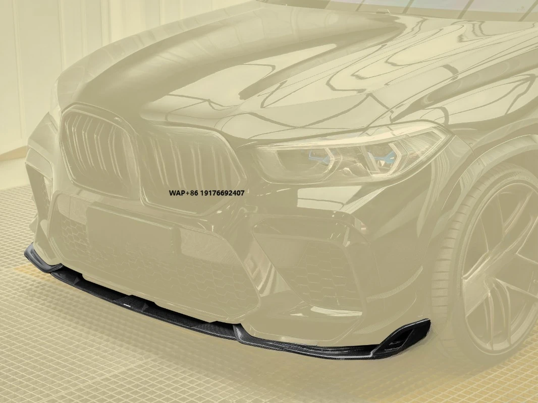 Wholesale High Quality Carbon Fiber Front Lip Body Kit for X6M F96 Easy Installation Front Bumper Lip Bodykit