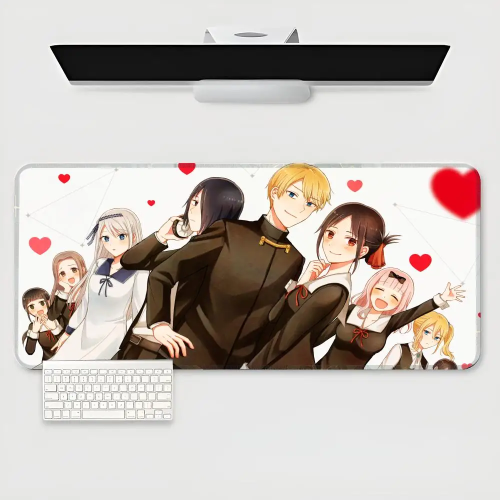 Kaguya-sama Love Is War pad   Mouse Pad Waterproof Mat Natural Rubber Desk Rug PC Desk Mats Design