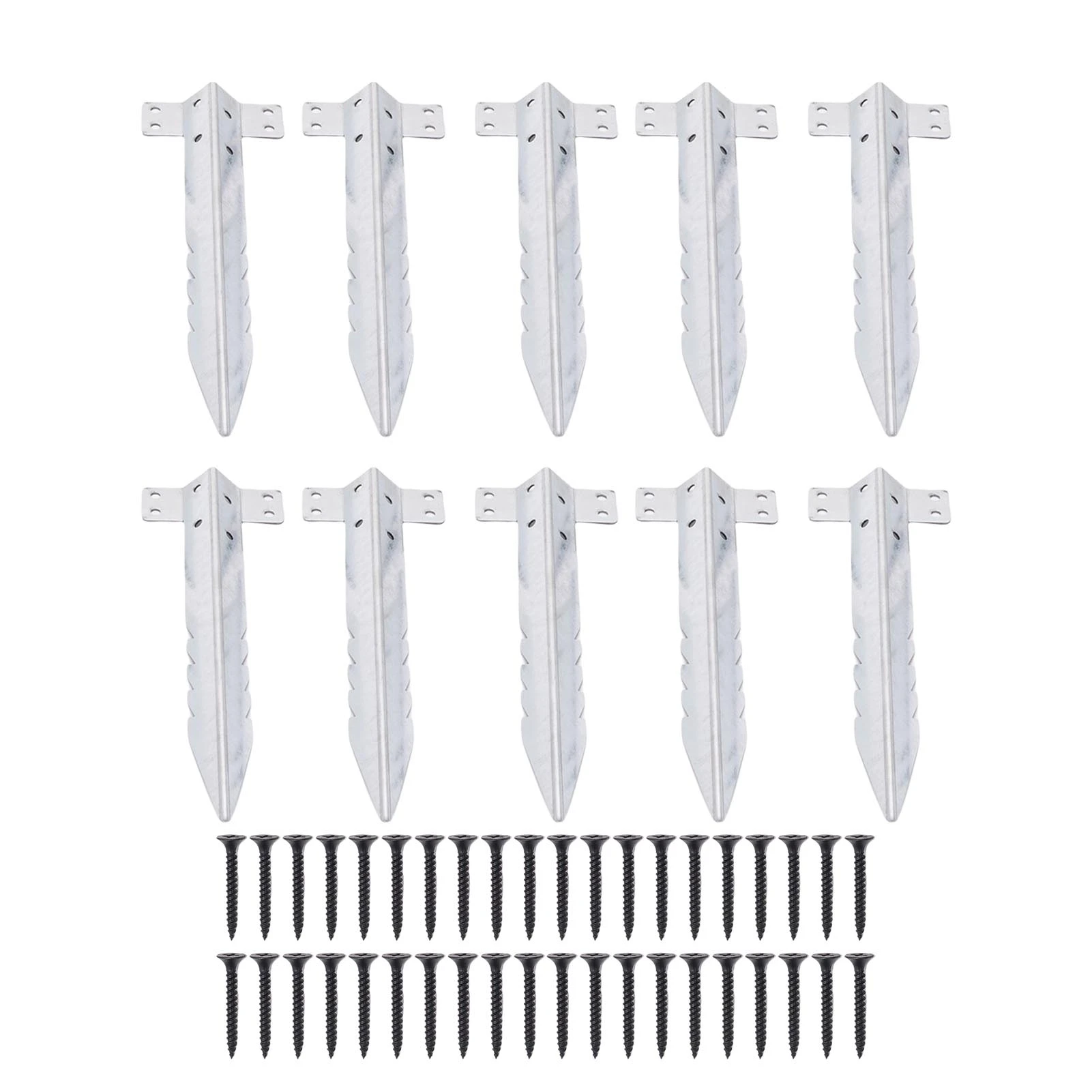 10 Pack Small Railway Sleeper Brackets Galvanized Steel Garden Timber Sleeper Brackets for Planter Beds