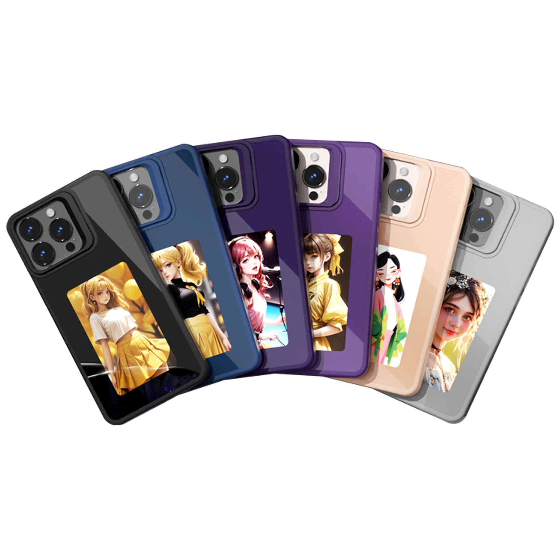 

NFC экран проекция чернильный экран чехол для мобильного телефона DIY умный четырехцветный кронштейн для экрана с чернилами 11-15PLUS оптовая продажа