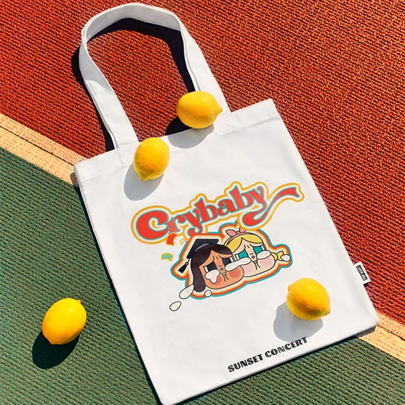 

Crybaby Sunset Concert Series Canvas Shoulder Bag Anime Figure Guess Bag Ornament Figurines Dolls Model Girls Gift