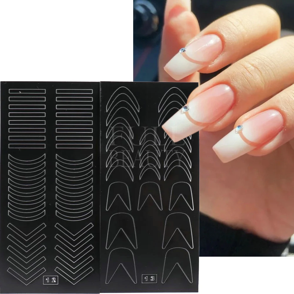 1/2/3pcs Airbrush Stencil For Nails Butterfly Stars Heart Airbrush Templates Hollow Nail Stickers French Manicure Guides NTPHT