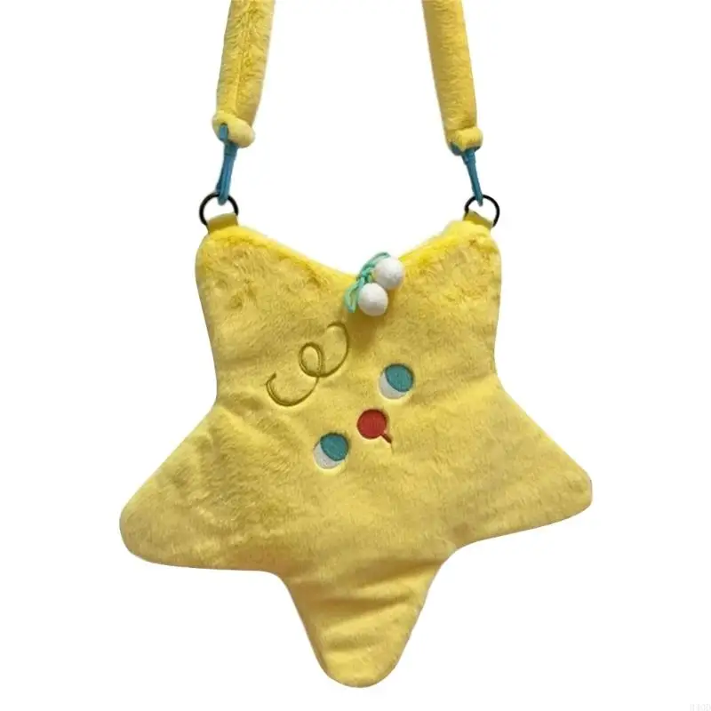 340d Bolsa ombro luto desenho animado estrela fofa para mulheres Bolsa Bolsa Crossbody