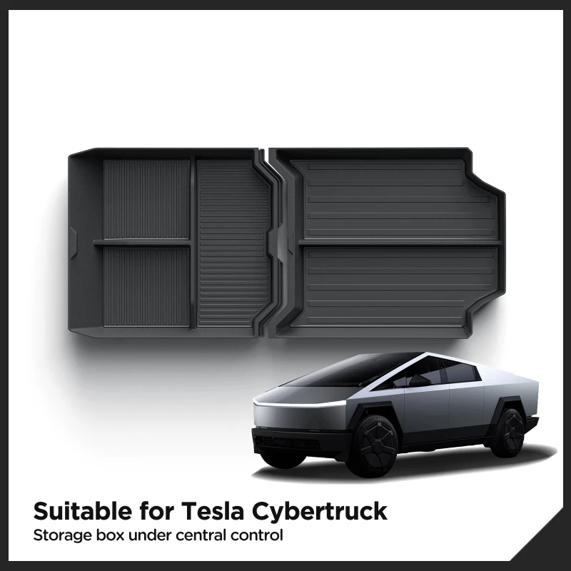 

Для Tesla Cybertruck 2024: Нижний органайзер для центральной консоли, аксессуары для салона автомобиля, лоток-органайзер, 2 шт.