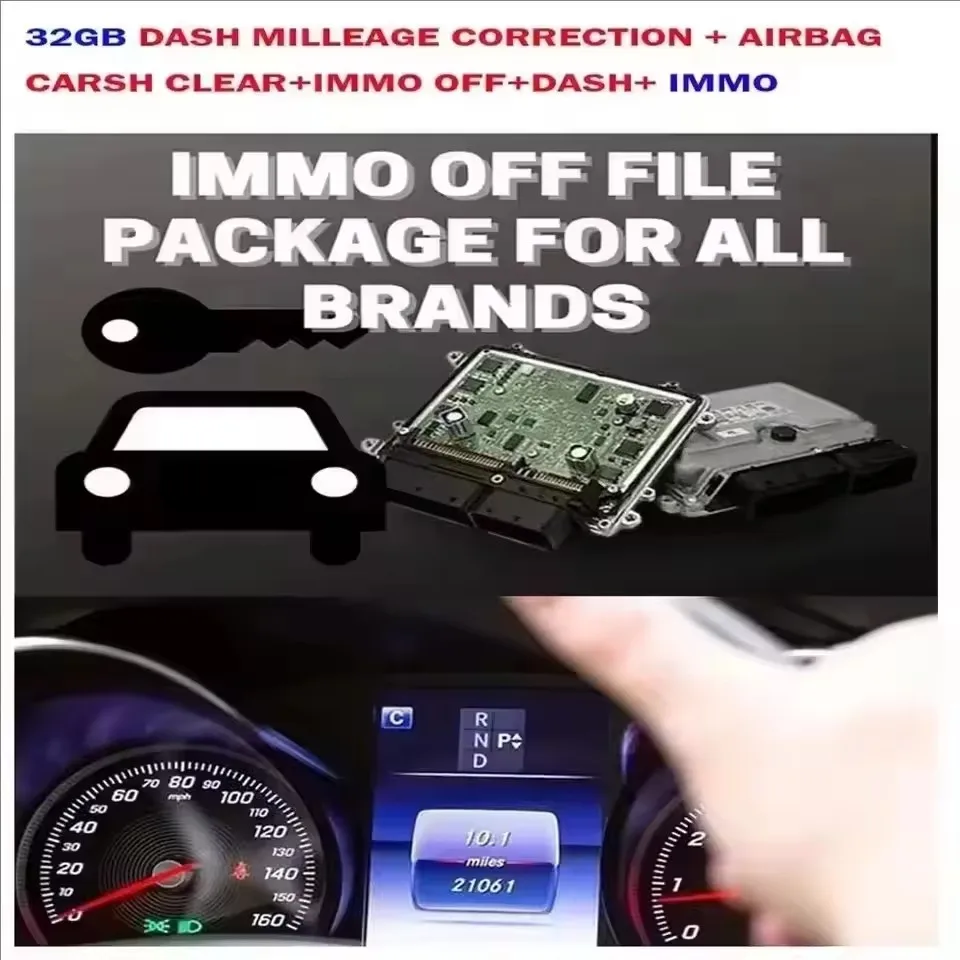 

Latest 2024 32GB Package AIRBAG CRASH CLEAR +DASH + DASH MILLEAGE CORRECTION + IMMO OFF + IMMO SOFTWARES Download installation