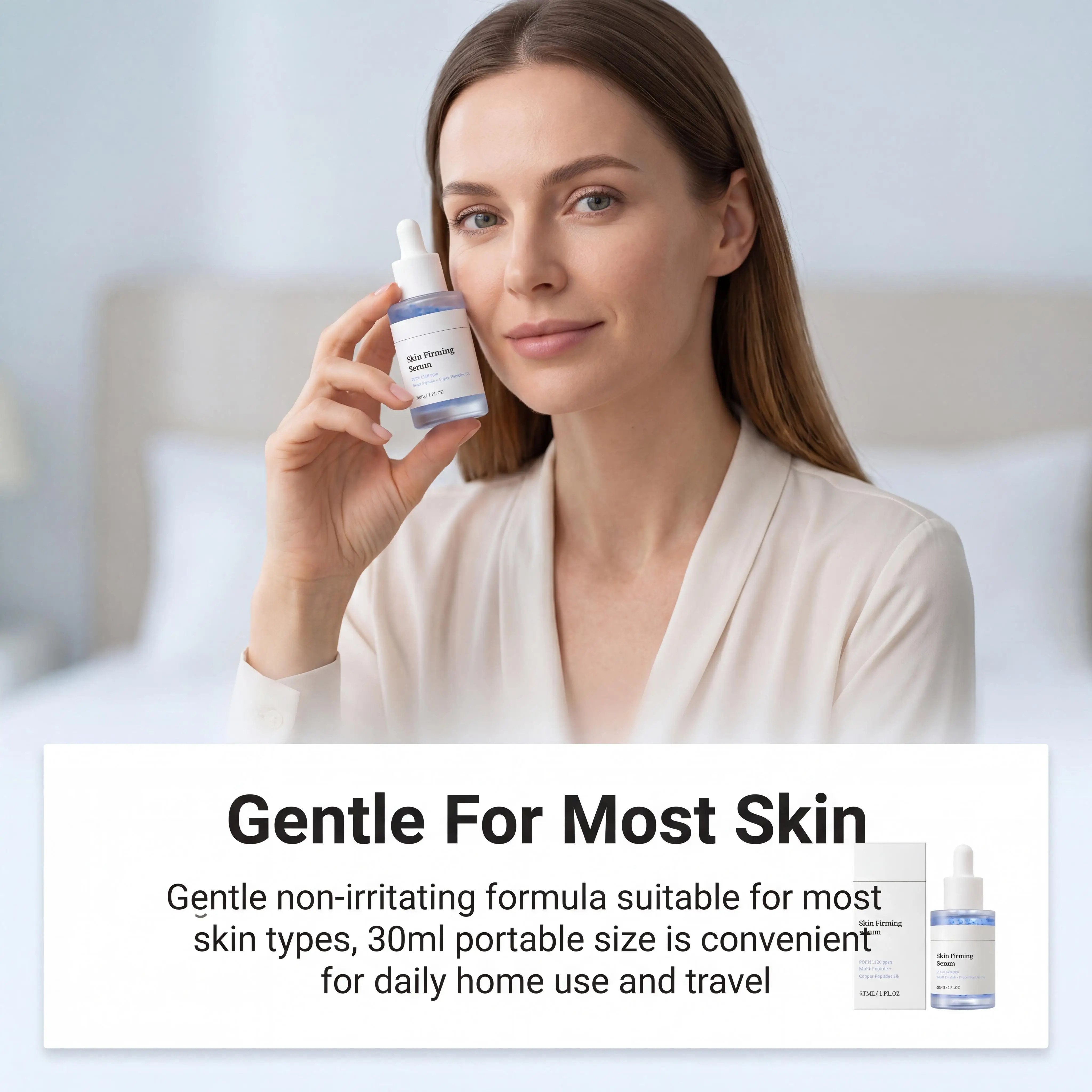 PDRN Copper Peptide Face Serum Enhance Skin Elasticity Lasting Glow Deep Repair Barrier Hydrating Collagen Hyaluronic Acid Serum
